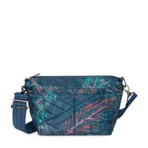Lug Flare Crossbody Bag - Navy Zippered Unisex Travel Pouch, Versatile & Stylish